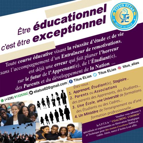 être éducationnel c'est être exceptionnel